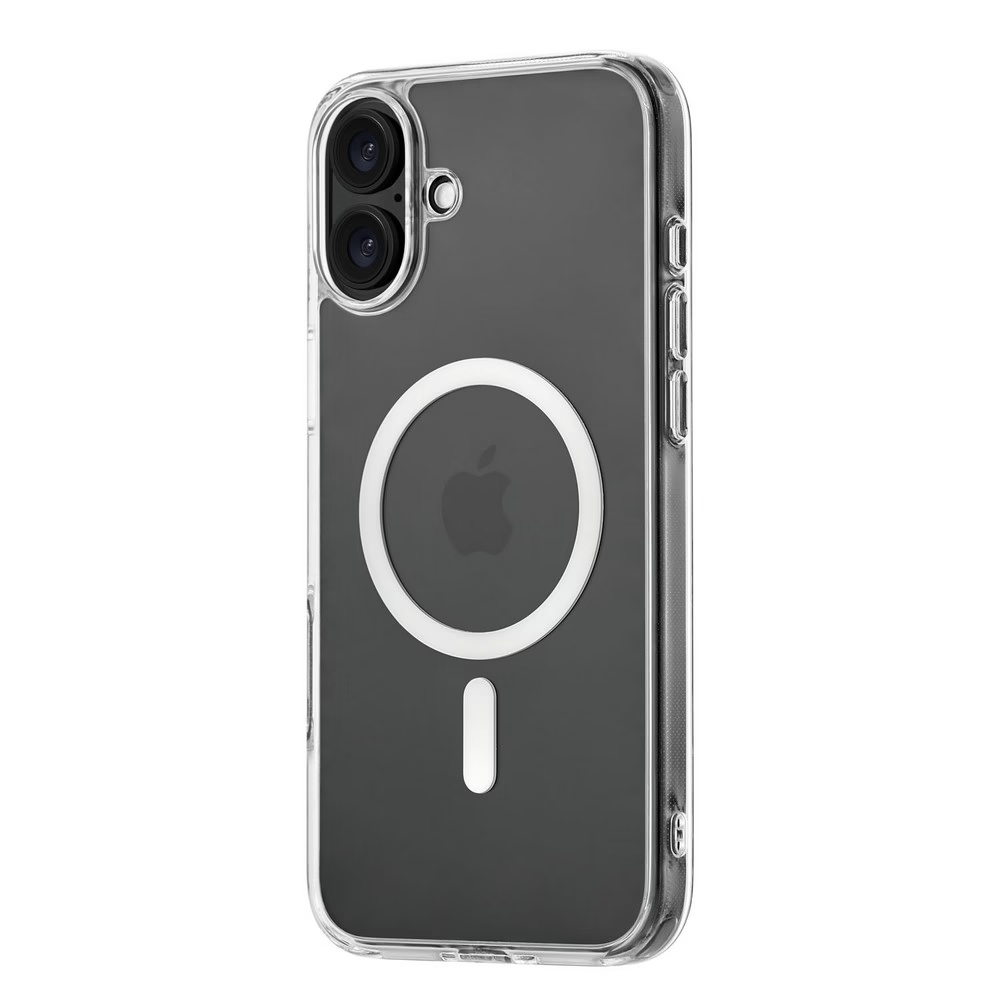 Чехол защитный uBear Real Mag Case для iPhone 16 Plus,усиленный, прозрачный